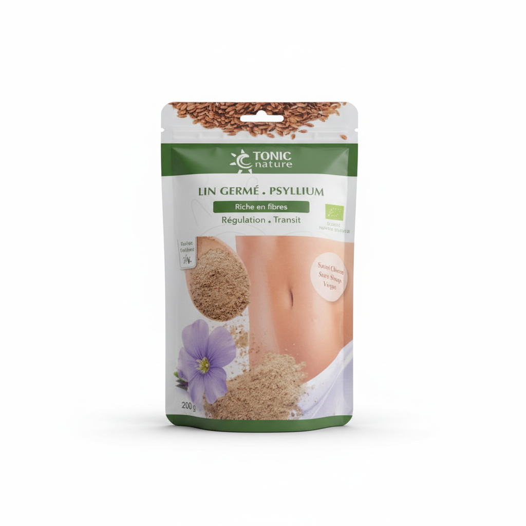 TONIC NATURE -- Super food lin germe psyllium 200gr