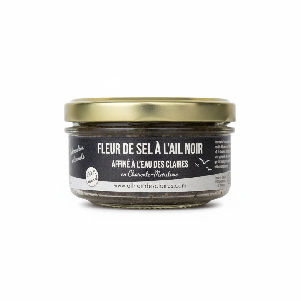 Fleur de sel a l'ail noir