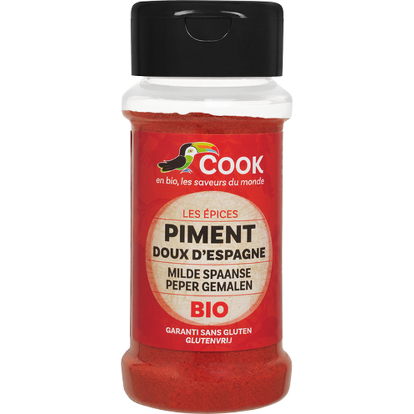 Cook épices -- Piment doux d'espagne bio (origine Espagne) - 40 g