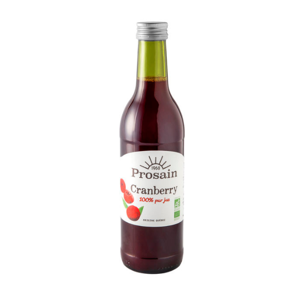 Prosain -- Jus de cranberry bio - 50 cl x 6